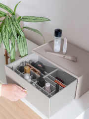 Organisateur de maquillage à tiroir profond Supersize Stackers - Taupe