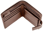 Portefeuille à deux volets Dents Aire - Marron chocolat