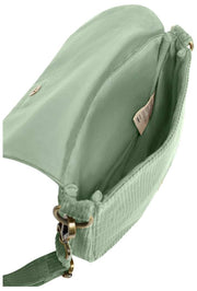 Sac à Bandoulière Hindbag Margault - Velours Vert Menthe