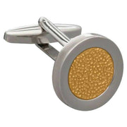 david-van-hagen-hammered-metal-cufflinks---silvergold-34498358