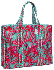 Sac cabas en velours Elie Beaumont Serendipity - Rose Corail