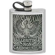 english-pewter-company-6oz-d-l-t-b-g-y-d-embossed-hip-flask---silver-34391389