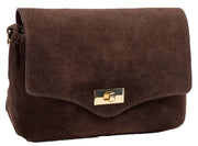 Elie Beaumont Sac Midi Twist En Daim - Marron Chocolat