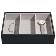 stackers-classic-set-of-4-jewellery-box---black-raffia-34950141