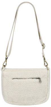 Sac à Bandoulière Hindbag Margault Teddy - Blanc Arctique