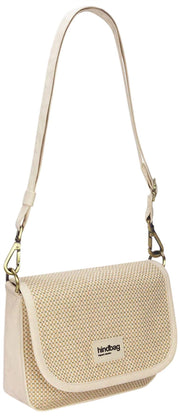 Sac à bandoulière tissé Hindbag Margault - Beige Nude