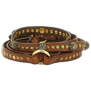 Ceinture en cuir à clous Campomaggi Cinture - Cognac Tan