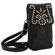 Campomaggi Siena Stud Porte-Téléphone Sac - Noir