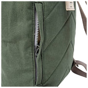 Petit sac à dos en toile de coton Roka Hampton - Vert saule