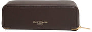 Alice Wheeler London Petite valise de luxe pour train – Marron chocolat