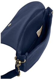 Sac à Bandoulière Hindbag Margault - Velours Bleu Marine