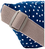 Sac banane en toile de coton Roka Mill Hill - Navy Polka Dot