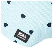 Sac banane en toile de coton Roka Mill Hill - Heart Print Blue