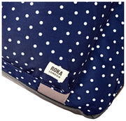 Sac de sport Roka Gatwick en toile recyclée de taille moyenne - Bleu marine à pois