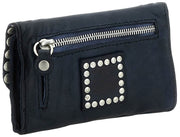 Porte-monnaie à clous Campomaggi Pistoia - Bleu