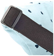 Sac banane en toile de coton Roka Mill Hill - Heart Print Blue