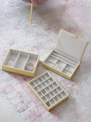 Boîte à bijoux classique Stackers - Jaune beurre