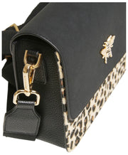 Alice Wheeler London Highbury Sac à bandoulière - Noir/Léopard