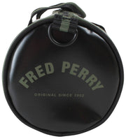 Fred Perry Classic Mini Barrel Bag - Laurel Wreath Vert/Noir
