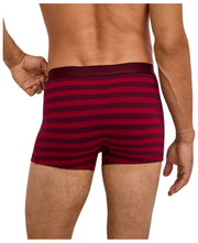 Falke Boxer rayé Daily Comfort - Bordeaux
