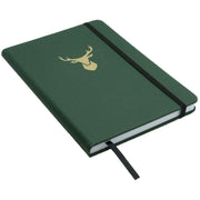 David Van Hagen Stag A5 Notebook - Green/Gold