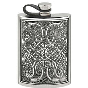 english-pewter-company-8oz-celtic-knot-flexi-cap-hip-flask---silver-34391248