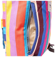 Roka Hampton Petit sac à dos en toile de coton - Larges rayures multicolores