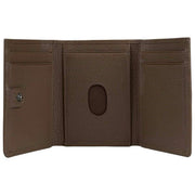 Portefeuille porte-cartes à trois volets Dents Aire - Marron chocolat