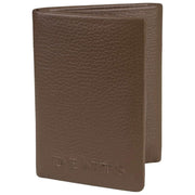Portefeuille porte-cartes à trois volets Dents Aire - Marron chocolat