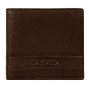Dents Clyde Leather RFID Blocking Coin Bifold Wallet - Dark Tan