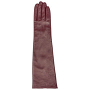 Gants en cuir Dents Demi Long - Damson Burgundy