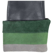 Gants en cuir à écran tactile Dents Elodie - Marine/Vert