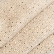 Écharpe scintillante embellie Dents - Beige amande