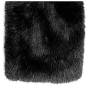 Mitaines sans doigts en fausse fourrure Dents - Noir