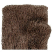 Mitaines Dents en fausse fourrure sans doigts - Mocca Brown