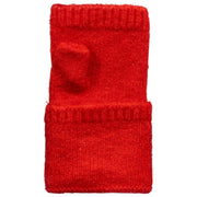 Chauffe-poignets tricotés sans doigts Dents - Rouge baie