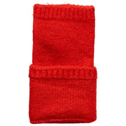 Chauffe-poignets tricotés sans doigts Dents - Rouge baie