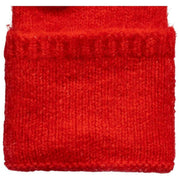 Chauffe-poignets tricotés sans doigts Dents - Rouge baie