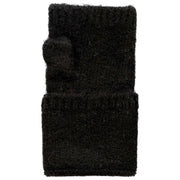Chauffe-poignets tricotés sans doigts Dents - Noir