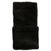 Chauffe-poignets tricotés sans doigts Dents - Noir
