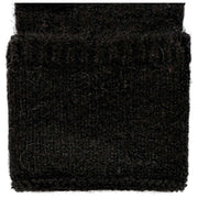 Chauffe-poignets tricotés sans doigts Dents - Noir