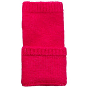Chauffe-poignets tricotés sans doigts Dents - Rose fuchsia