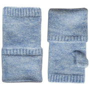 Chauffe-poignets tricotés sans doigts Dents - Bleu pâle