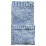 Chauffe-poignets tricotés sans doigts Dents - Bleu pâle