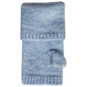 Chauffe-poignets tricotés sans doigts Dents - Bleu pâle