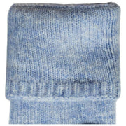 Chauffe-poignets tricotés sans doigts Dents - Bleu pâle