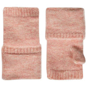 Chauffe-poignets tricotés sans doigts Dents - Rose pâle