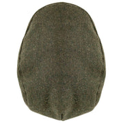 Casquette Plate en Tweed à Chevrons Dents Grafham - Vert Forêt