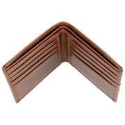 Portefeuille à deux volets Dents Itchen - Marron cognac