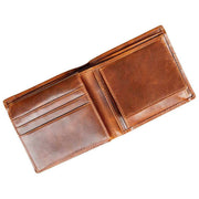 Portefeuille à deux volets Dents Itchen - Marron cognac